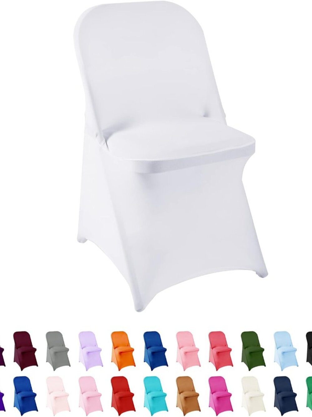 Spandex Chair Cover,12PCS,Living Room Folding Chair Covers,Removable Chair Cover